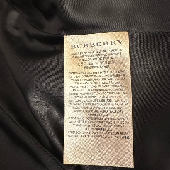 Burberry Daylesmoore Wool Women's Coat Dark Elderberry Size 14 US - Picture 9 of 9